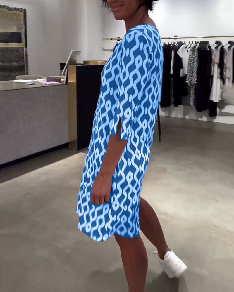 ADORA - CASUAL PRINTED DRESS