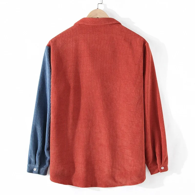 FITZGERALD - MIXED CORDUROY BUTTON-UP SHIRT