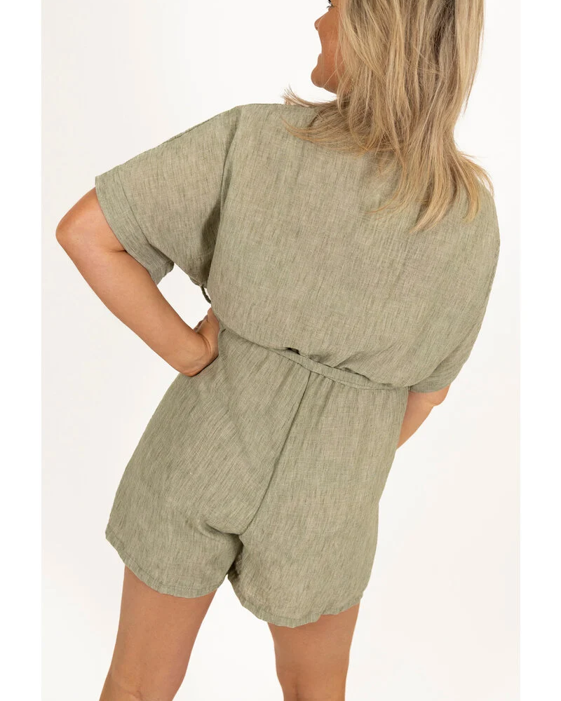 CHARICE - SUMMER ESCAPE LINEN ROMPER