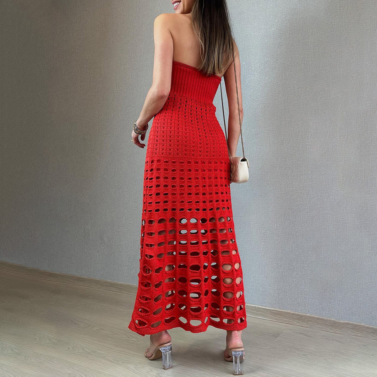 NIKKA - CROCHET BOHO MAXI DRESS