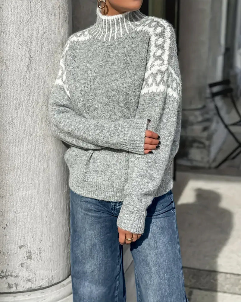 LOUVELLE - SOFT AND COMFORTABLE KNIT SWEATER