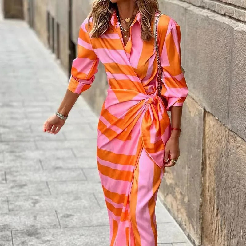 VIA - HIGH QUALITY PRINTED MAXI DRESS