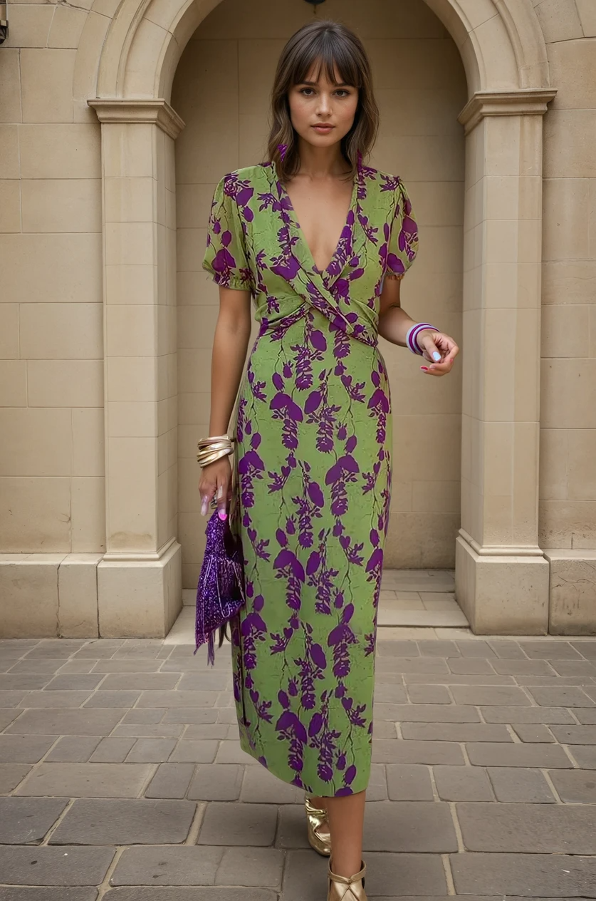 CRIS - FLORAL LONG DRESS