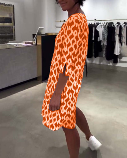 ADORA - CASUAL PRINTED DRESS