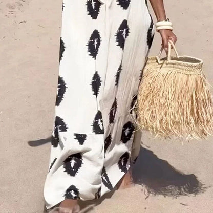 REENA - ONE SHOULDER FLOWY MAXI DRESS