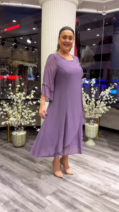 LAFRIZA - BREEZE FLOWY CHIFFON DRESS