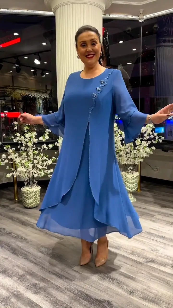 LAFRIZA - BREEZE FLOWY CHIFFON DRESS