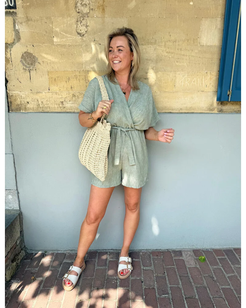 CHARICE - SUMMER ESCAPE LINEN ROMPER