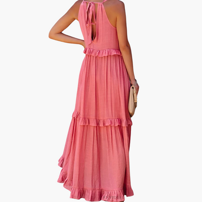 DIVINA - LIGHT RUFFLE STYLE DRESS