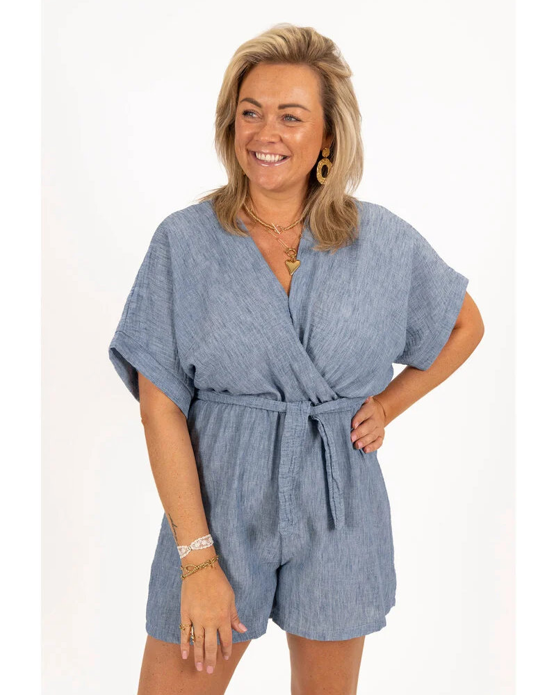CHARICE - SUMMER ESCAPE LINEN ROMPER