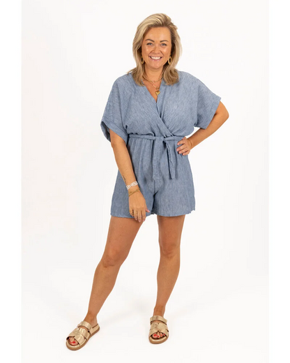 CHARICE - SUMMER ESCAPE LINEN ROMPER
