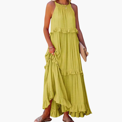 DIVINA - LIGHT RUFFLE STYLE DRESS