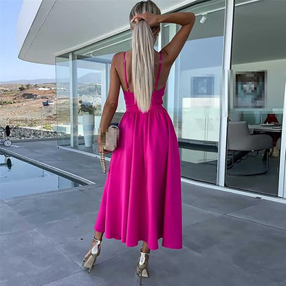 SUGAR - SLEEVELESS HIGH SLIT MAXI DRESS