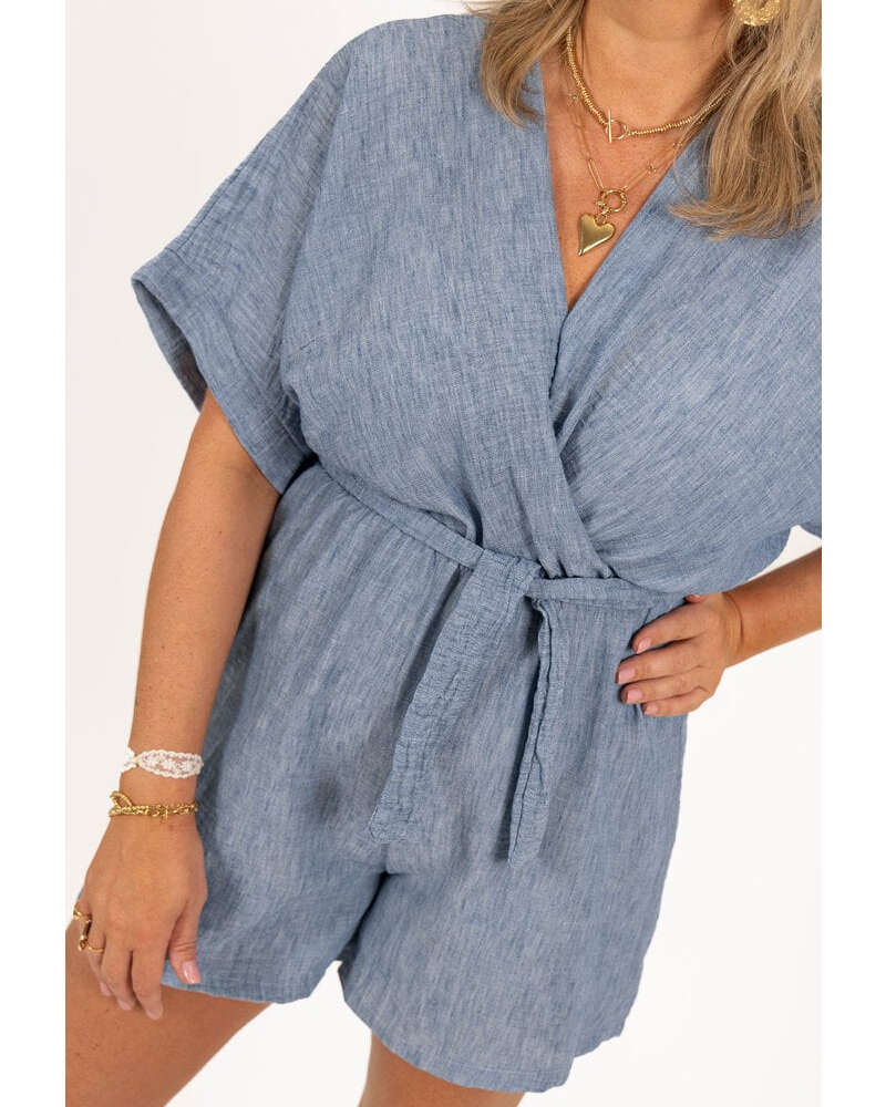 CHARICE - SUMMER ESCAPE LINEN ROMPER