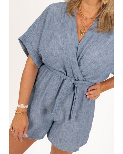 CHARICE - SUMMER ESCAPE LINEN ROMPER
