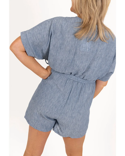 CHARICE - SUMMER ESCAPE LINEN ROMPER