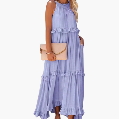 DIVINA - LIGHT RUFFLE STYLE DRESS