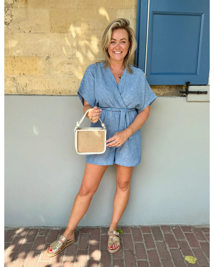 CHARICE - SUMMER ESCAPE LINEN ROMPER