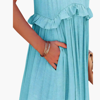 DIVINA - LIGHT RUFFLE STYLE DRESS