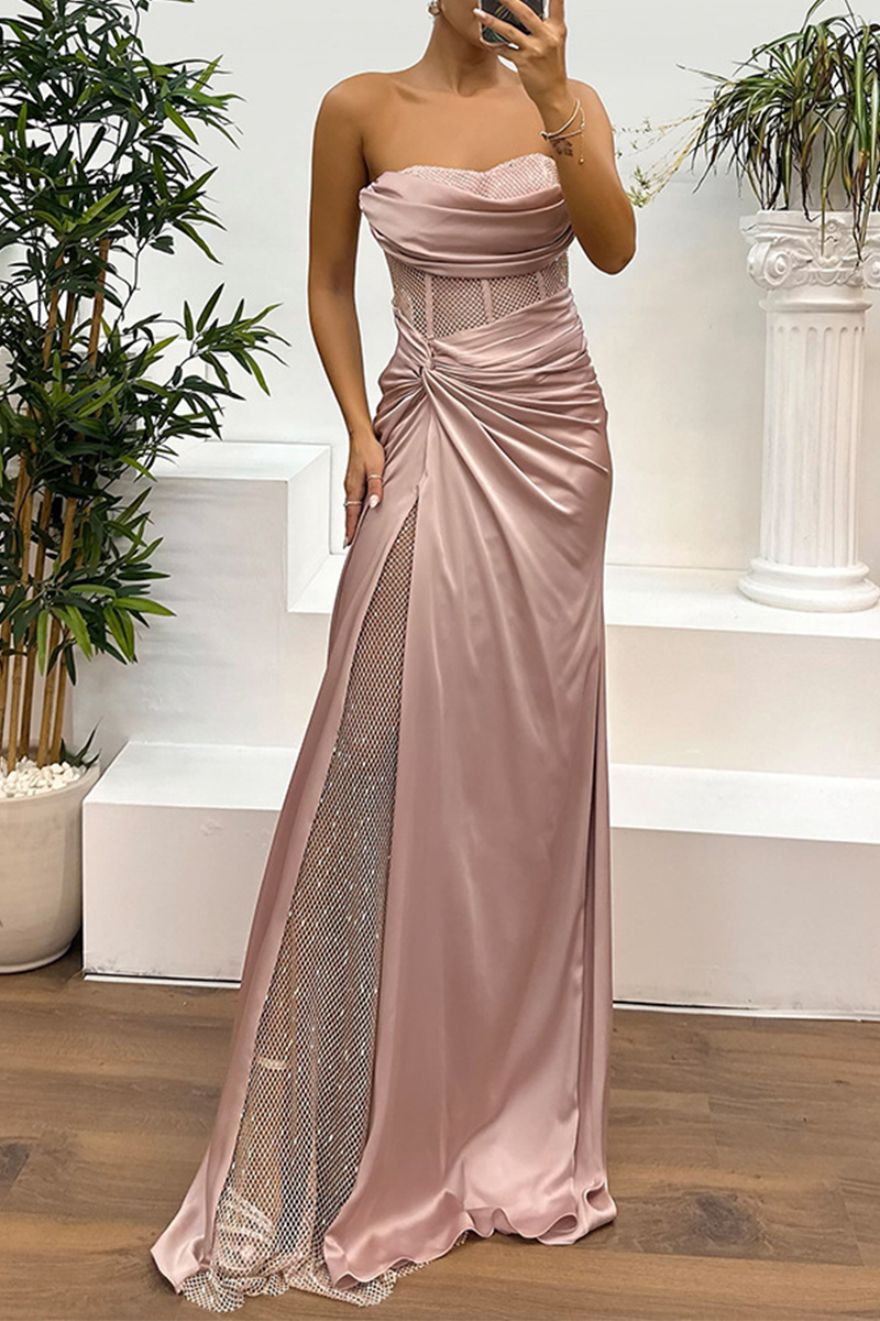 LAVILLA - DAZZLING PROM NIGHT STRAPLESS DRESS