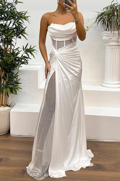 LAVILLA - DAZZLING PROM NIGHT STRAPLESS DRESS