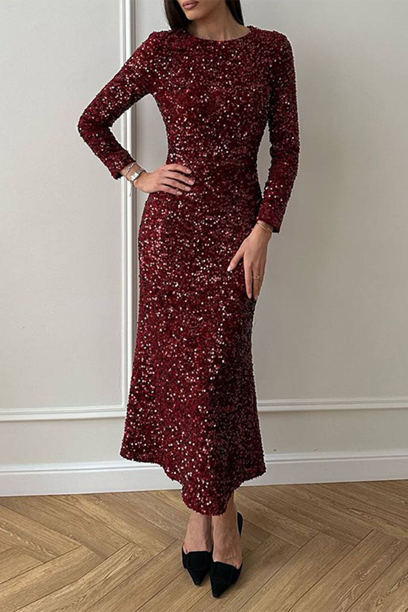 CELESTINE - STUNNING SEQUIN EMBELLISHED DRESS