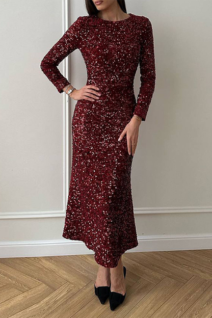 CELESTINE - STUNNING SEQUIN EMBELLISHED DRESS