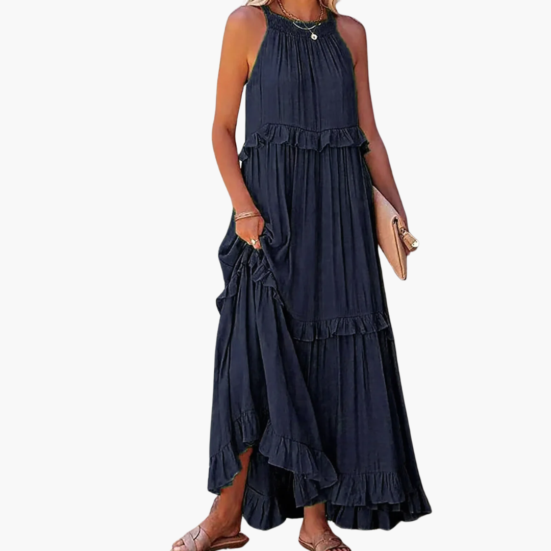 DIVINA - LIGHT RUFFLE STYLE DRESS