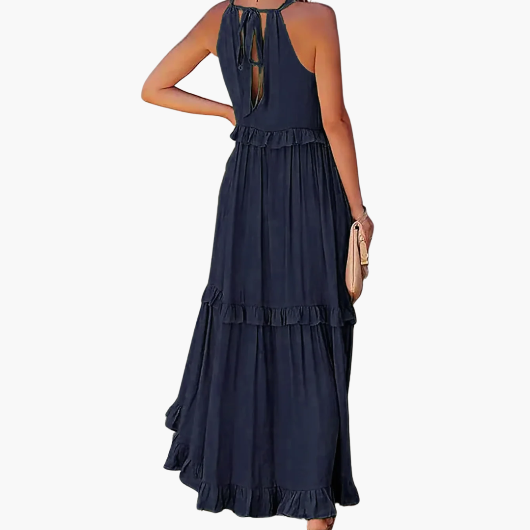 DIVINA - LIGHT RUFFLE STYLE DRESS