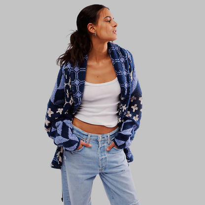 LULU - FOREVER CHIC BUTTON CARDIGAN