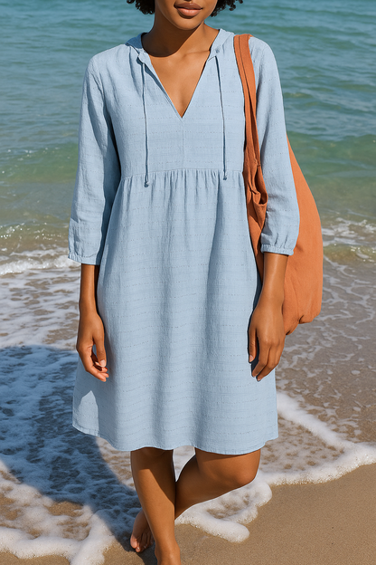 CASSIE - CLASSIC LINEN DRESS