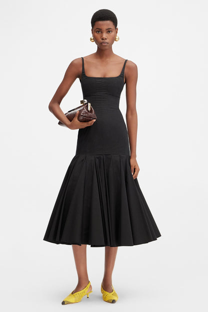 AMIRA - SHAPE-DEFINING MIDI DRESS