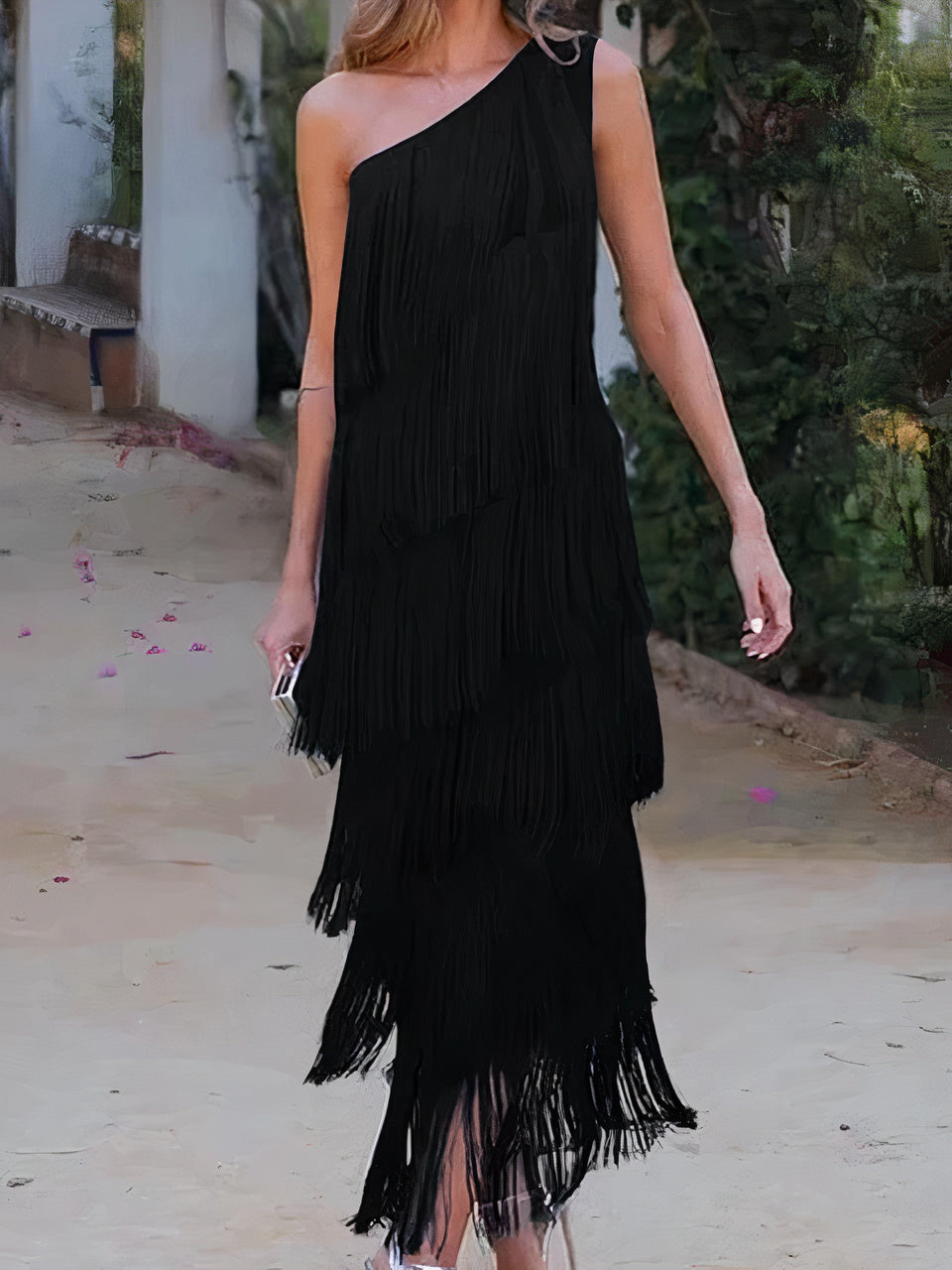 AVIV - HALF SHOULDER DRESS