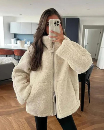 FINLEIGH - ULTRA COZY OVERSIZED TEDDY JACKET