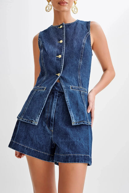 ASTER - MODERN DENIM TWO-PIECE SET