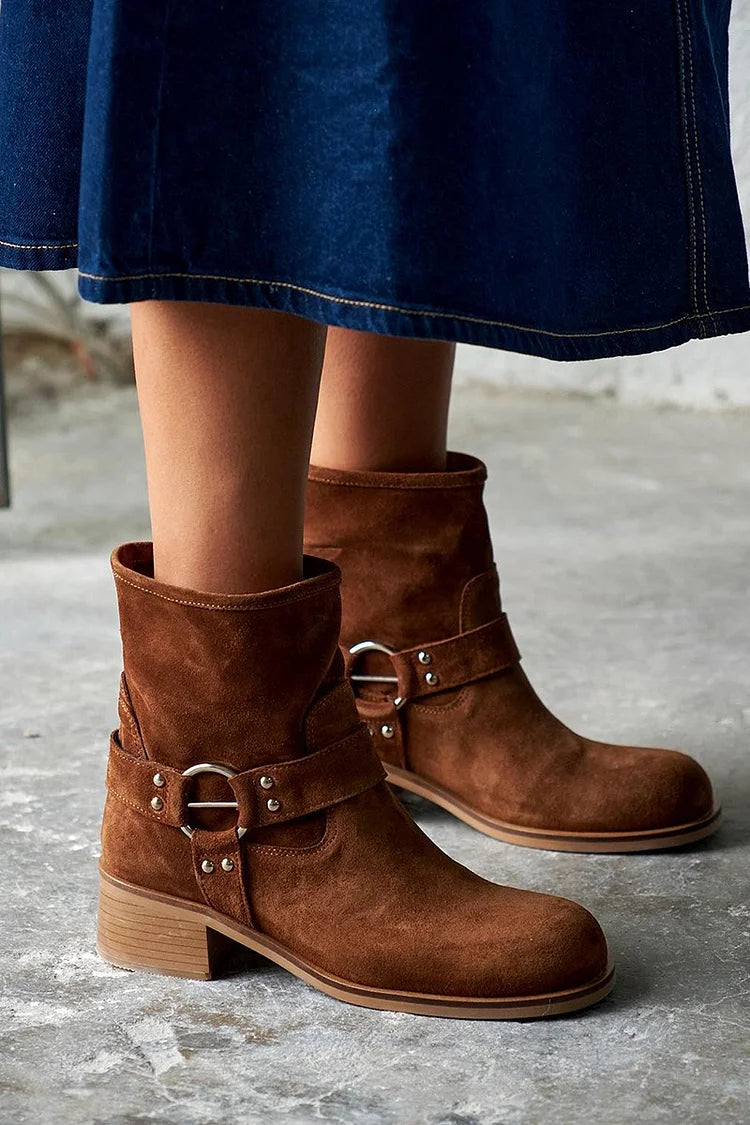 Eloise® | Vintage Ankle Boots with Buckles