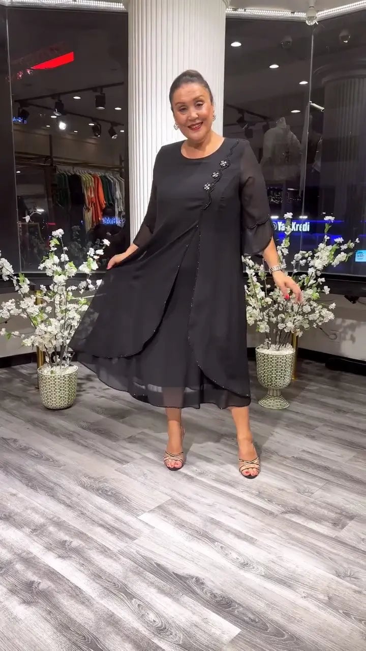 LAFRIZA - BREEZE FLOWY CHIFFON DRESS