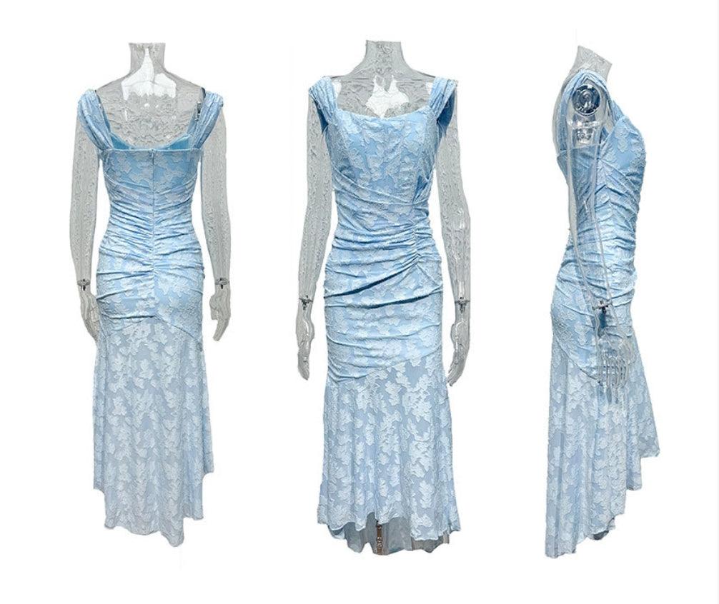 ROWAN - SKY BLOOM FLOWY MAXI DRESS