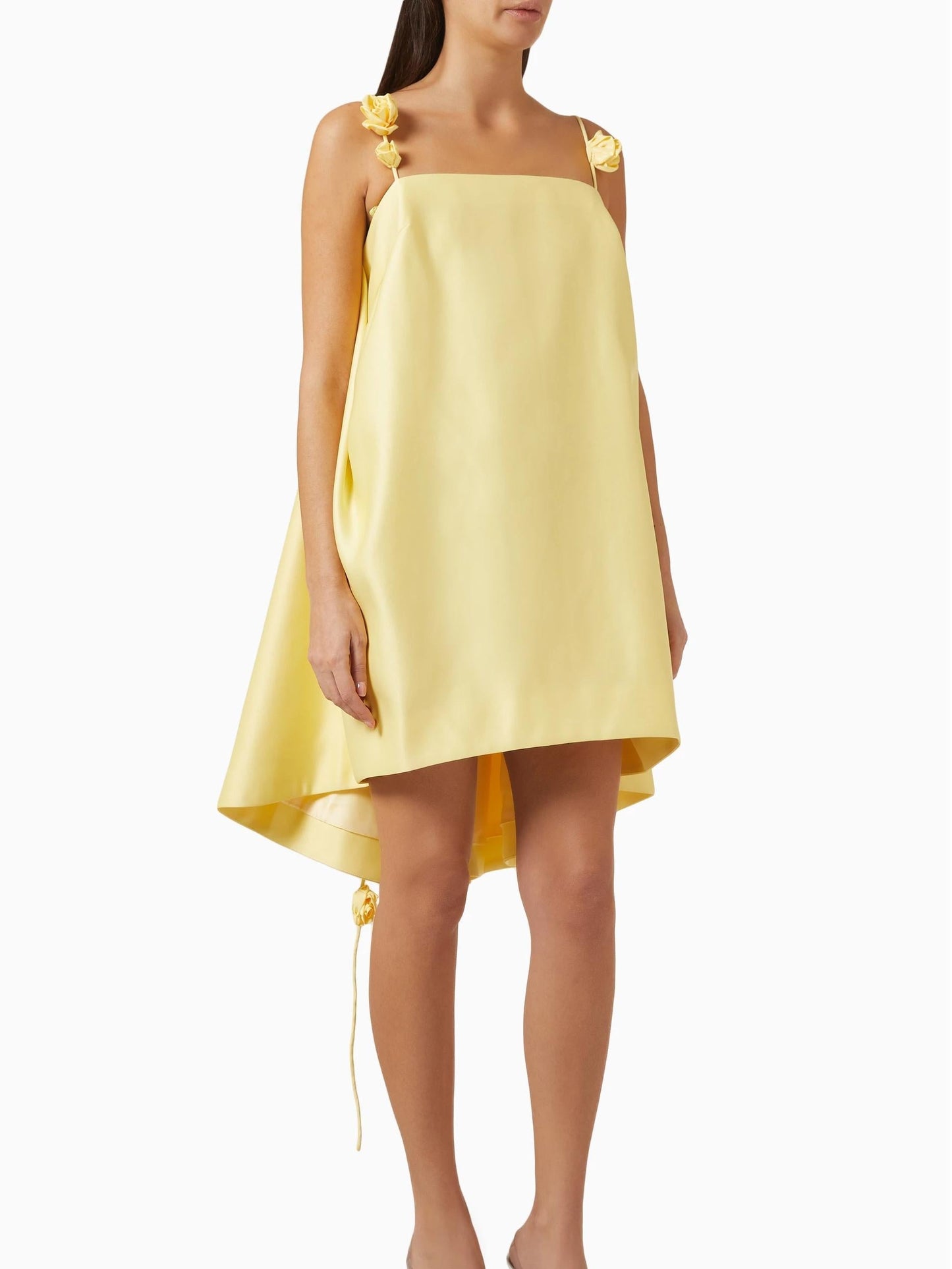 CALLIE - BACKLESS ROSE CHARM DRESS