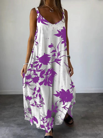 RADA - ELEGANT PRINTED SLIP DRESS