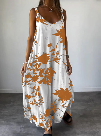 RADA - ELEGANT PRINTED SLIP DRESS