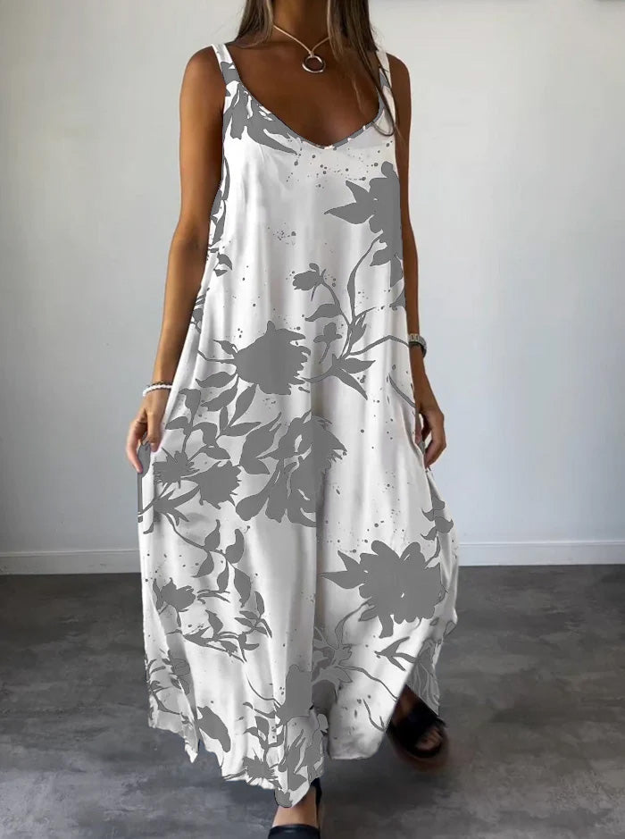 RADA - ELEGANT PRINTED SLIP DRESS