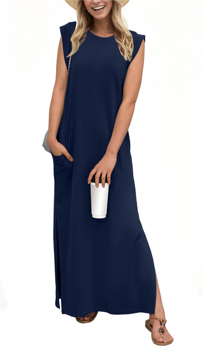 FINLEY - RELAXED ELEGANCE WRINKLE-FREE MAXI DRESS