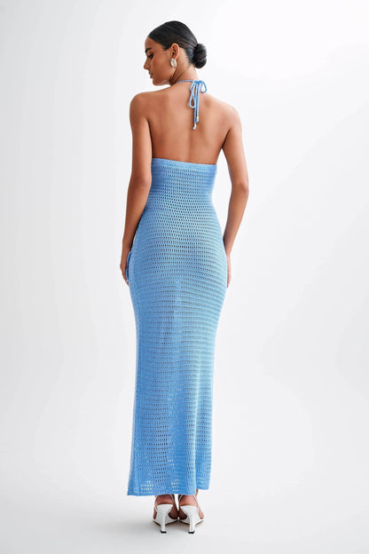 BELLEZA - FLOWING SILHOUETTE CROCHET MAXI DRESS