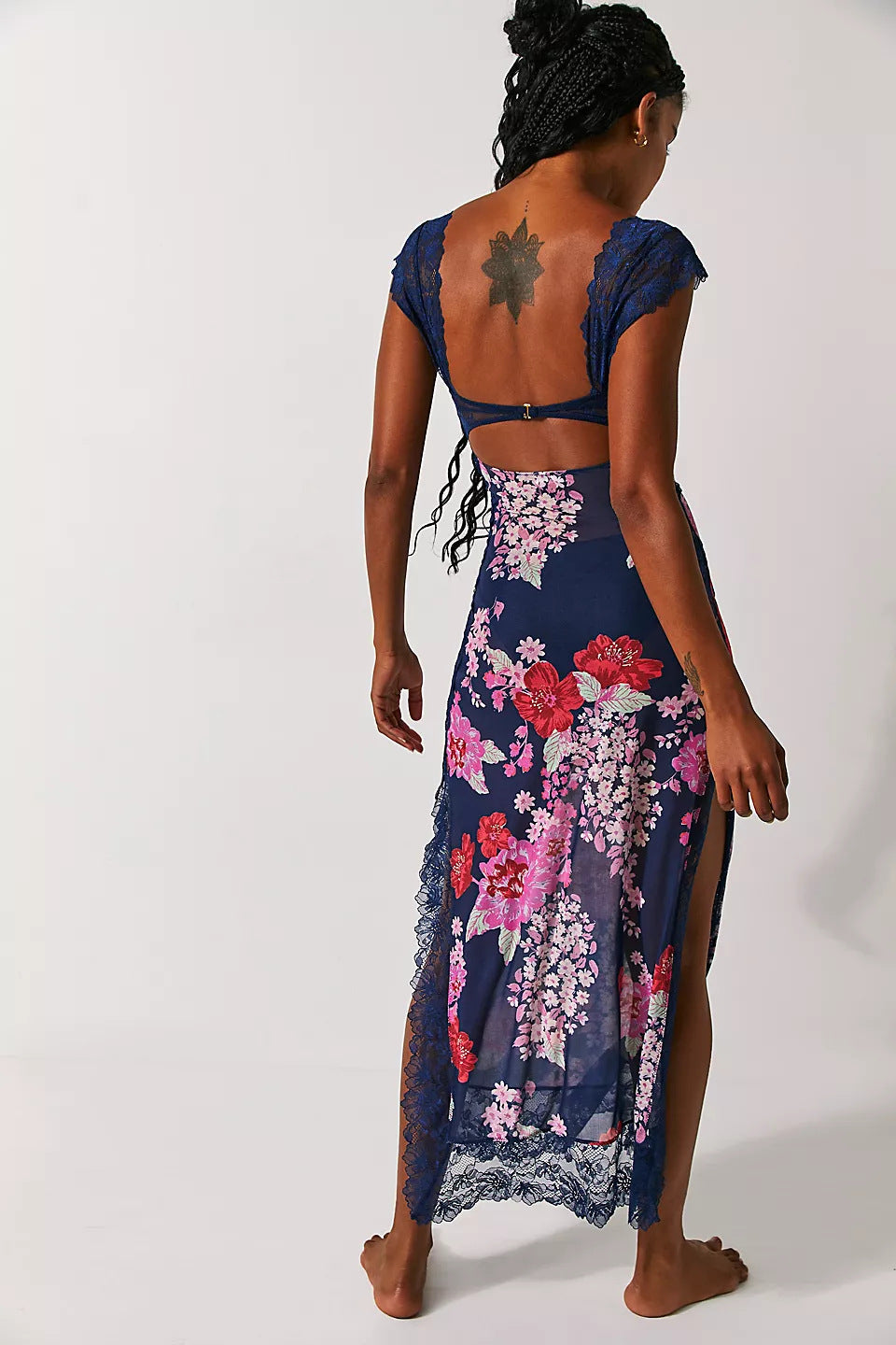BERNICE - STUNNING FLORAL MAXI SLIP DRESS
