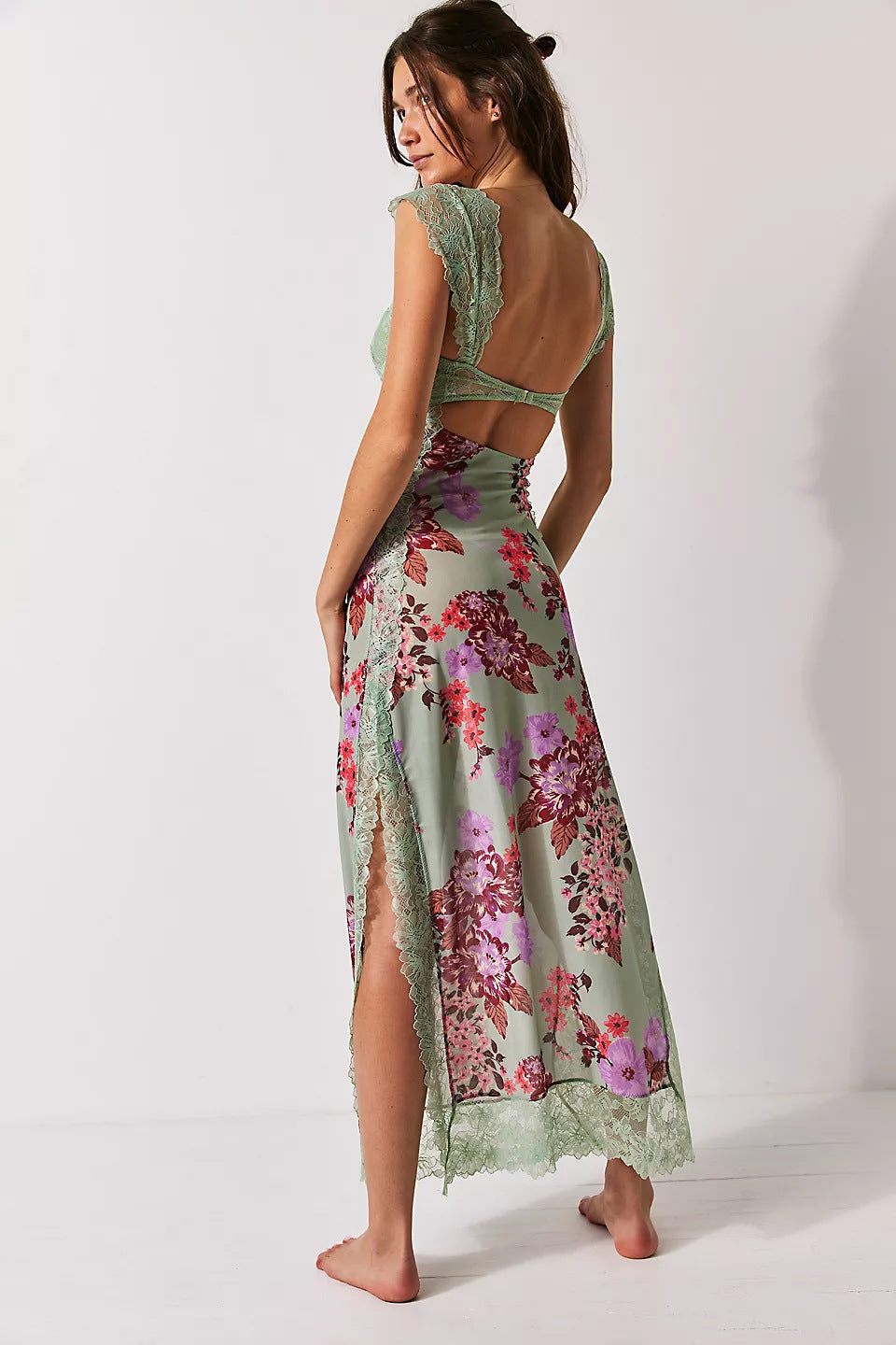 BERNICE - STUNNING FLORAL MAXI SLIP DRESS