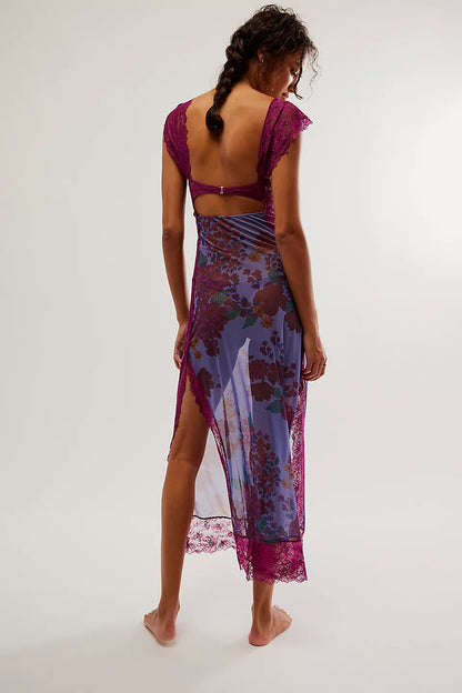 BERNICE - STUNNING FLORAL MAXI SLIP DRESS