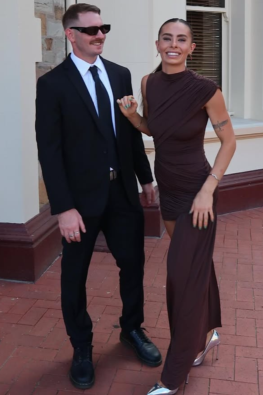 JAYLEEN - SCULPTED HIGH SLIT DRESS