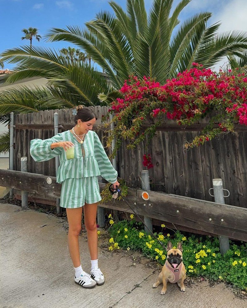 JOURNEE - MODERN COMFORT STRIPED SET