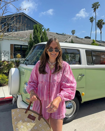 JOURNEE - MODERN COMFORT STRIPED SET